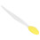 Brosse nasale en silicone souple - double face - jaune 14