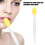 Brosse nasale en silicone souple - double face - jaune 11