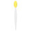 Brosse nasale en silicone souple - double face - jaune 6