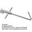 Attrape-cochon réglable 290 g 54,5x20cm, inox 4