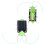 Jouet sauterelle solaire - ABS vert 11