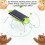 Jouet sauterelle solaire - ABS vert 5