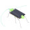 Jouet sauterelle solaire - ABS vert 16