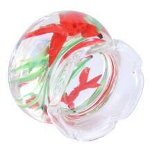 Aquarium en résine pour maison de poupée rouge paysage miniature