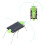 Jouet sauterelle solaire - ABS vert 7