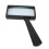 Lente d'ingrandimento tascabile 3X ABS compatta nera 16
