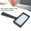 Lente d'ingrandimento tascabile 3X ABS compatta nera 8