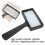 Lente d'ingrandimento tascabile 3X ABS compatta nera 9