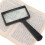 Lente d'ingrandimento tascabile 3X ABS compatta nera 5