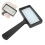 Lente d'ingrandimento tascabile 3X ABS compatta nera 14