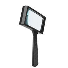 Lente d'ingrandimento tascabile 3X ABS compatta nera