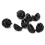 Pallina biochimica 200 pezzi 16 mm/0,6 in nero 9