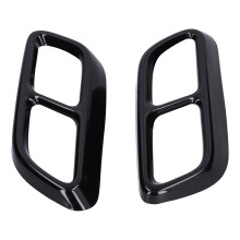 2 pièces garniture d'embout d'échappement à 4 sorties noir brillant CT5 2020