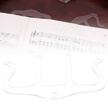 Musiknotenseitenhalter M-Form, transparent aus Kunststoff, für Klavierblatt-Präsentation