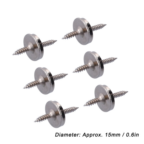 Set da 10 magneti ultrapiatti con foro disco - Ø 15 mm, ferro 2
