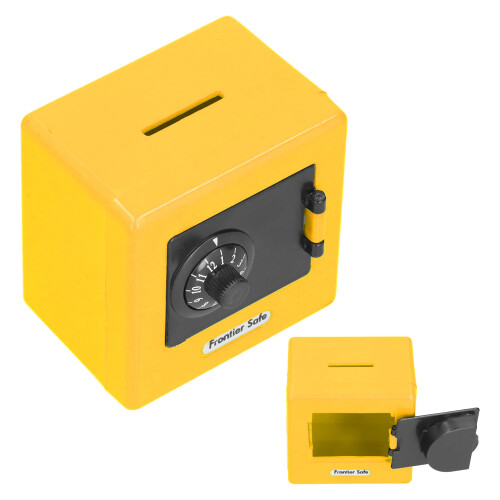 Coffre-fort de simulation 9,49,44,5 cm jaune 2