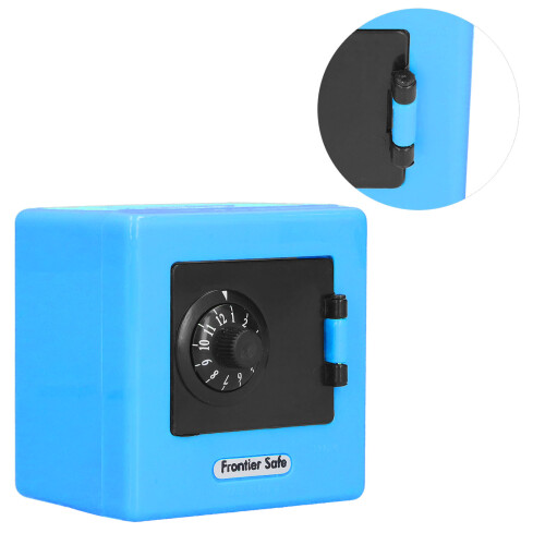 Simulation Safe Box bleu 9,4x9,4x4,5 cm Capacité