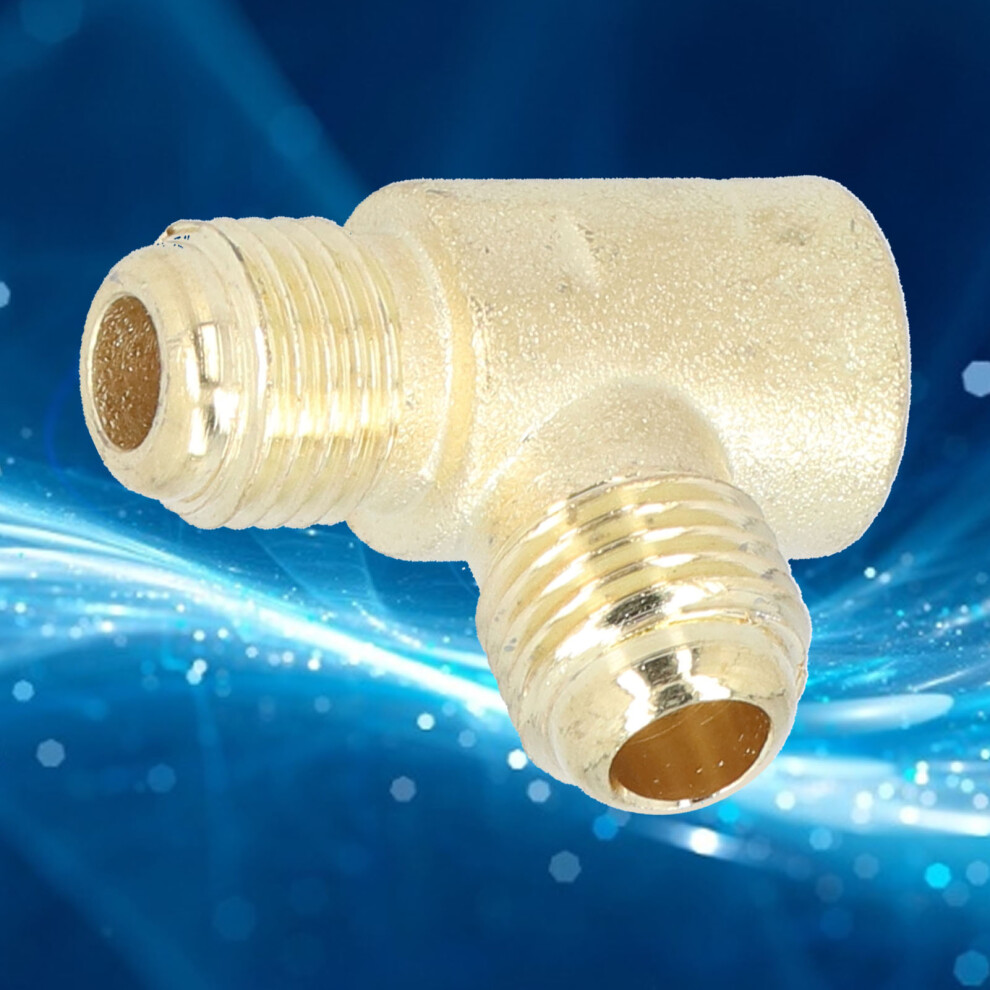 2Pcs Tee Adapter Oil Free Machine Check Valve Threaded Pipe Connector For 550W Air Compressor 9341322399542