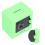 Coffre-fort vert pour rangement d'argent 9x9x6.5cm serrure à code 1