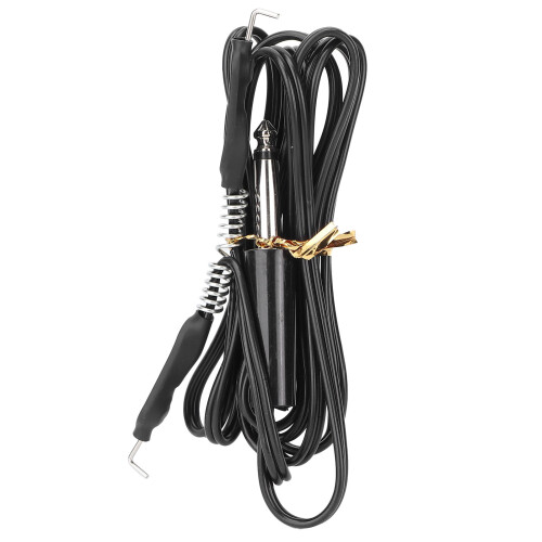 Cavo clip in silicone da 1,65 m nero per macchina da tatuaggi 1