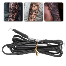 Câble à clips en silicone et cuivre 1,65 m/65,0 po Noir Tattoo