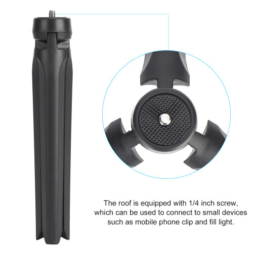 Supporto a treppiede da tavolo regolabile 19 cm 75 g nero 2