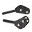 Guida a doppio rullo per canna, punta da 4,0 mm, lega nera 13
