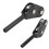 Guida a doppio rullo per canna, punta da 4,0 mm, lega nera 10