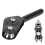 Guida a doppio rullo per canna, punta da 4,0 mm, lega nera 14