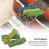 3 pezzi di blocchi lucidanti in gomma per chitarra Verde/Blu 4