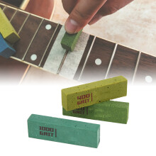 3 blocs de polissage pour guitare en caoutchouc vert et bleu