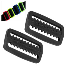 2 pezzi di fibbie per cintura zavorra subacquea nere, 6x3,5 cm