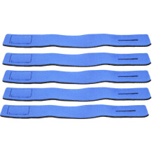 5 pièces Sangles de canne à pêche - 25 3 cm, bleu, élastiques