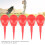 Golf Nail 10 pezzi, con forma di sedia curva, 8,3 cm, rosso 7