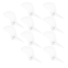 10 pezzi di chiodi da golf a forma di sedia curva, 8,3 cm, bianco PE