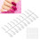 200 pièces de tips d’ongles transparents 2,40,95 cm Display 16