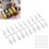 200 pièces de tips d’ongles transparents 2,40,95 cm Display 15
