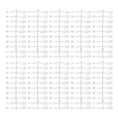 200 pièces de tips d’ongles transparents 2,40,95 cm Display 1