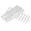 200 pièces de tips d’ongles transparents 2,40,95 cm Display 3