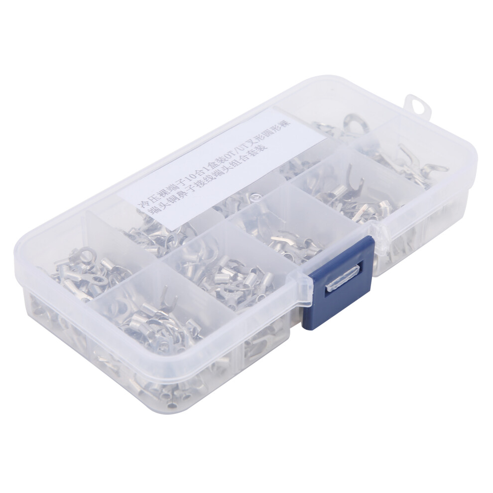 320Pcs Terminal Connector Ring U Type Brass Multi Size Electric Wire Crimp Accessories Ot Ut 8721322401338