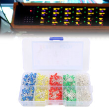 500 pezzi LED da 3 mm F3 bulbi rotondi kit di 5 colori