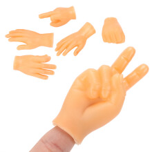 Tiny Hands 6 pezzi Copri dita in silicone - 7 cm, Multicolore