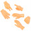 Tiny Hands 6 pezzi Copri dita in silicone - 7 cm, Multicolore 14