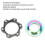 Adattatore Center Lock MEIJUN, 44 mm BCD, multicolore, 29 g 6