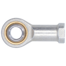 Giunto sferico per tirante SI16T/K, foro da 16 mm, acciaio al carbonio