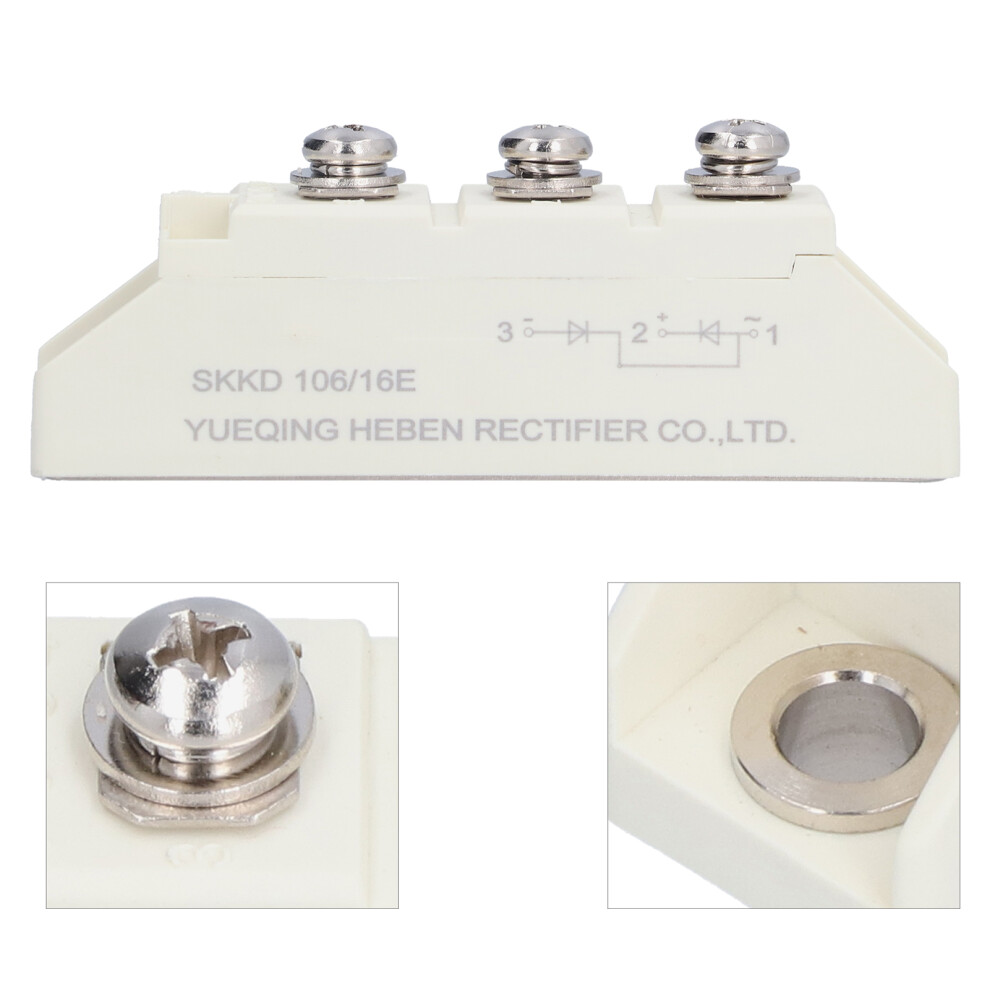 Bridge Rectifier 3 Terminals Rectification Power Module For Circuit Control 1600V Skkd 106/16E 4901322402168