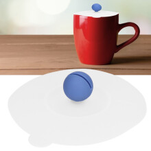 Couvercle en silicone anti-poussière pour tasse transparent 10,1 cm