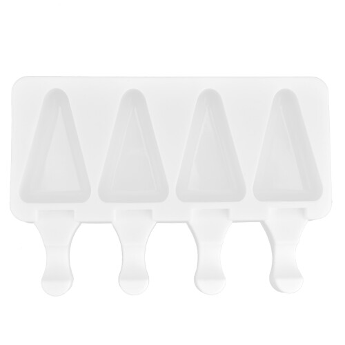 Moule à barres de glace triangulaire 4Grid blanc 52-80g 1