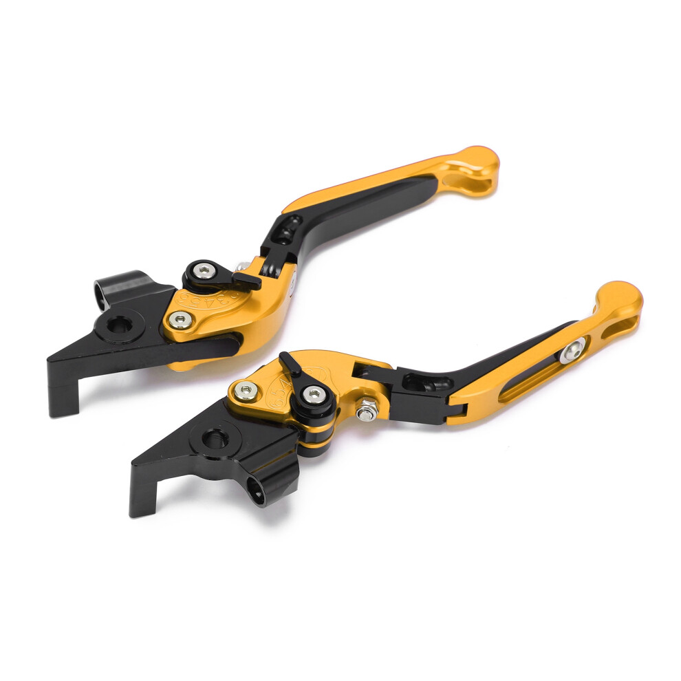 Motorcycle Adjustable Brake Clutch Lever Cnc Aluminum Alloy Replacement For Yamaha Tmax 530 2012Â2019Gold 4651322405071