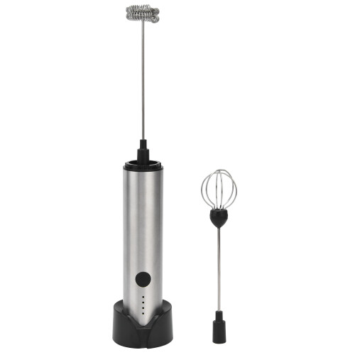 Mini mousseur à lait électrique USB 800 mAh inox 1